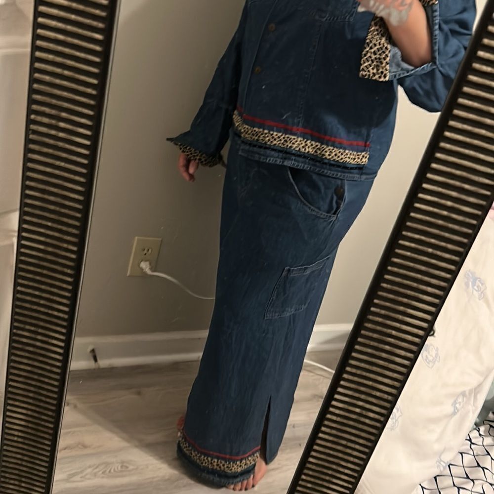 Mesa L vintage 80”s jean skirt and top preloved ❤️ #31